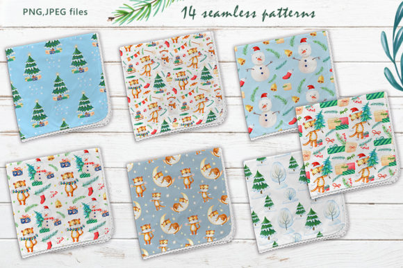 14 Christmas Seamless Patterns: A Creative Solution for Holiday Design