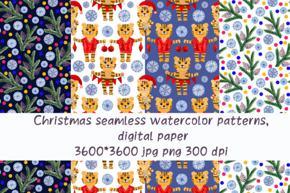 Christmas Patterns, Digital Paper