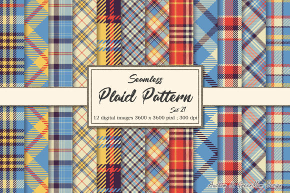 Color Plaid Cloth Digital Patterns Set: A Creative Powerhouse for Modern Designers