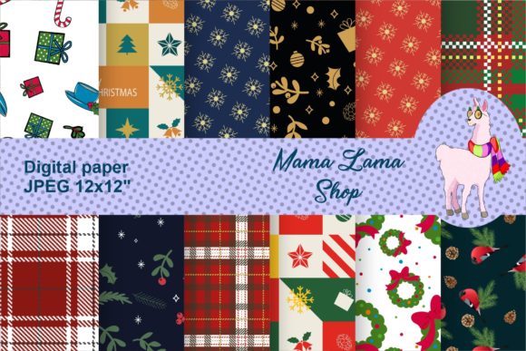 Digital Christmas Patterns