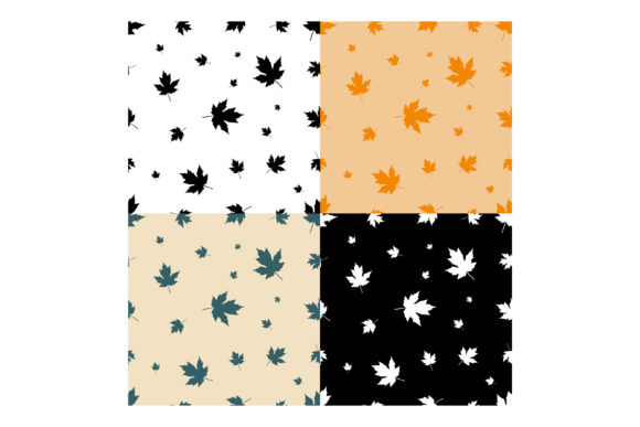 Patterns with Silhouettes of Maple