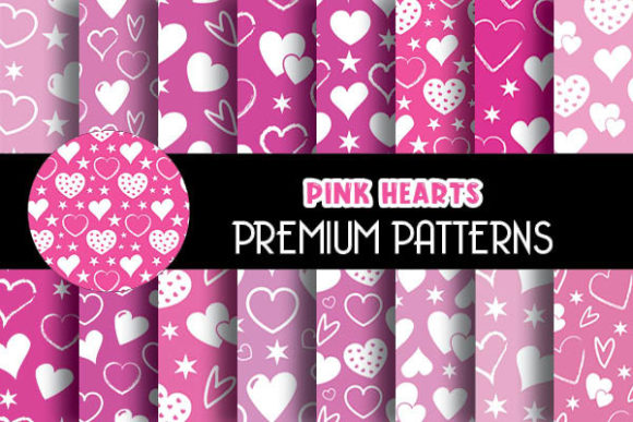 Pink Hearts Digital Papers Patterns: A Creative Resource for Every Project