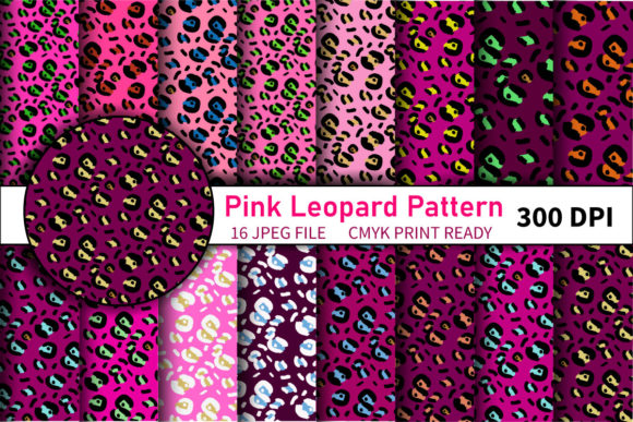Pink Leopard Print Patterns Bundle: A Versatile Asset for Creative Professionals