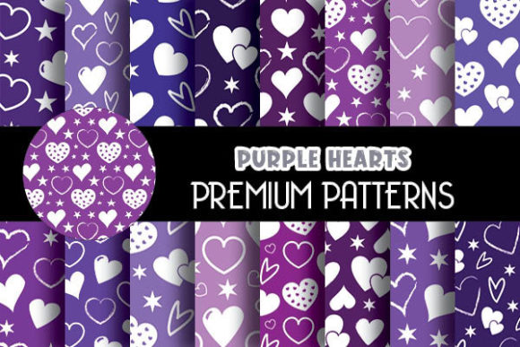 Purple Hearts Digital Papers Patterns: A Strategic Tool for Creative Projects