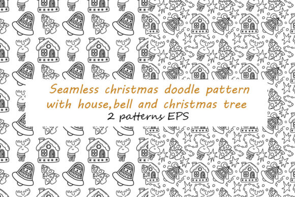 Seamless New Year Doodle Patterns: A Versatile Design Resource for Creative Projects