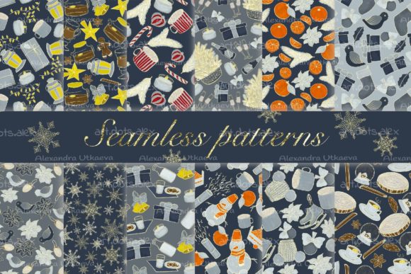 Seamless Patterns Happy Christmas: A Creative Resource for Seasonal Design