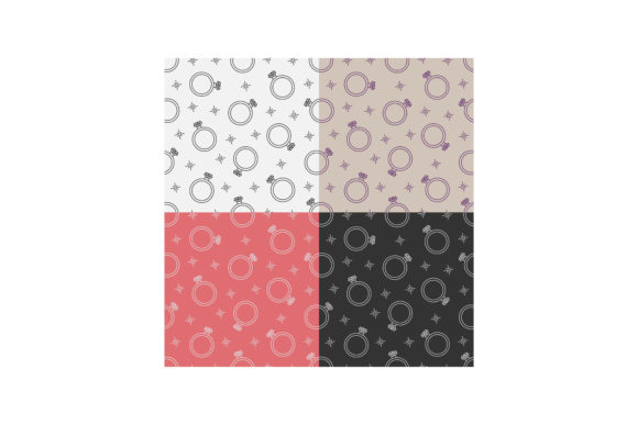 Set of Seamless Patterns with Diamond Ri: A Versatile Design Resource for Creative Professionals