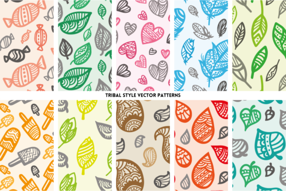 Tribal Style Vector Patterns for Creative and Practical Applications