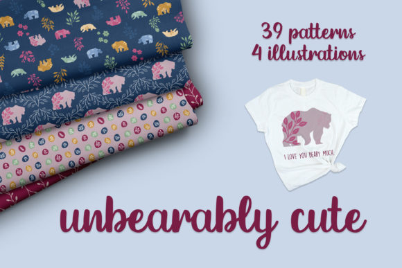 Unbearably Cute Patterns Illustrations for Creative Projects