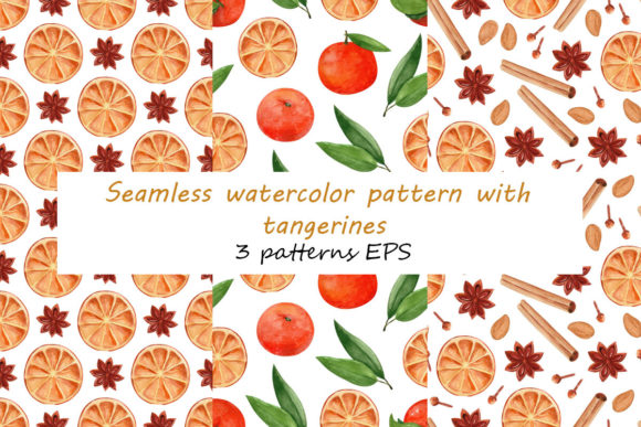 Watercolor Patterns with Tangerines: A Vibrant Addition to Your Creative Projects